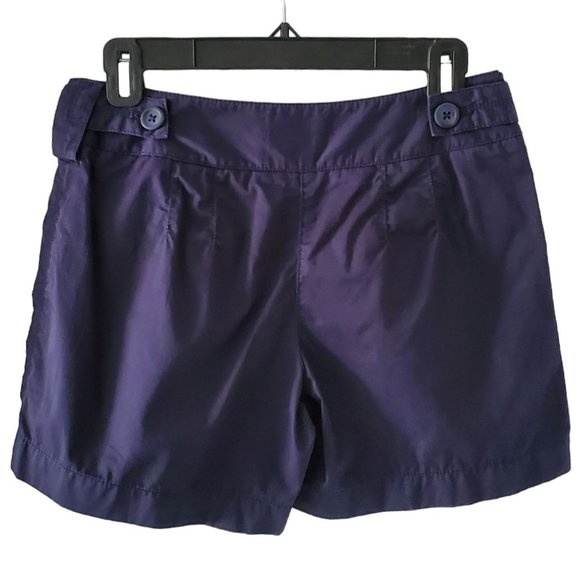 Ann Taylor Loft Regular to High-Rise Shorts | Like New | Size 0 | Navy Blue - Picture 4 of 9